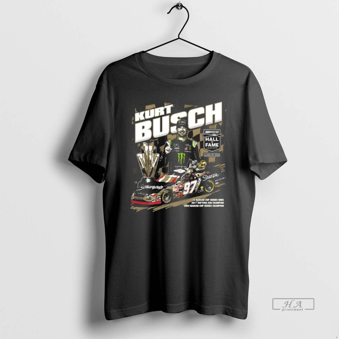 Official Checkered Flag Sports Kurt Busch Nascar 2026 Hall Of Fame T-Shirts, Hoodie, Sweatshirt | ZylaModa.com