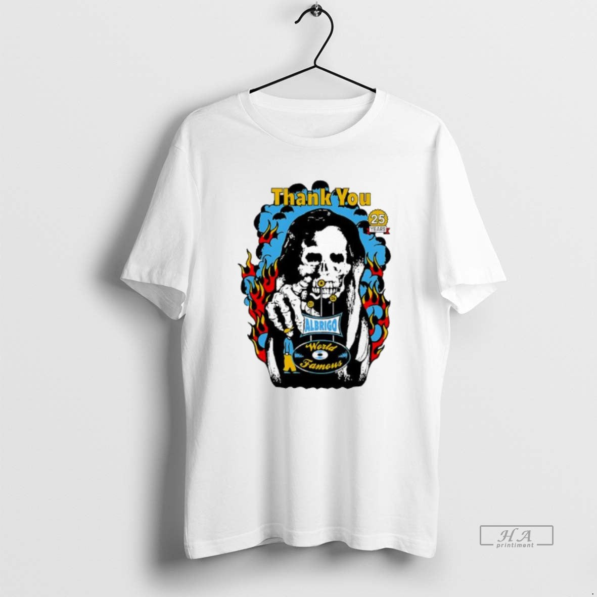 Official Daniel Albrigo World Famous Celebrating 25 Years Thank You T-Shirts, Hoodie, Sweatshirt | ZylaModa.com