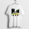 Official Dino Chicken Nuggets And Abbey Road Album Cover T-Shirts, Hoodie, Sweatshirt | ZylaModa.com