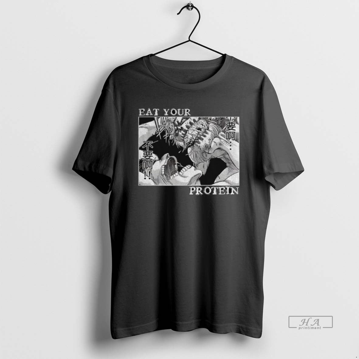Official Eat Your Protein Eren Yeage Attack On Titan T-Shirts, Hoodie, Sweatshirt | ZylaModa.com