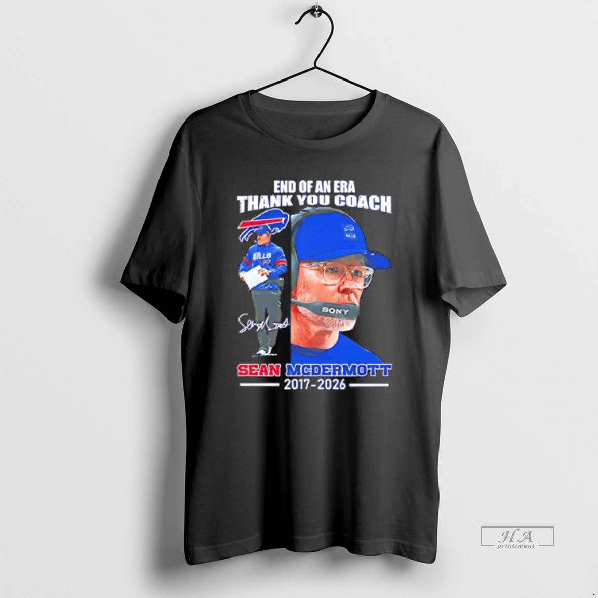 Official End Of An Era Thank You Coach Sean Mcdermott 2017 2026 Signature T-Shirts, Hoodie, Sweatshirt | ZylaModa.com