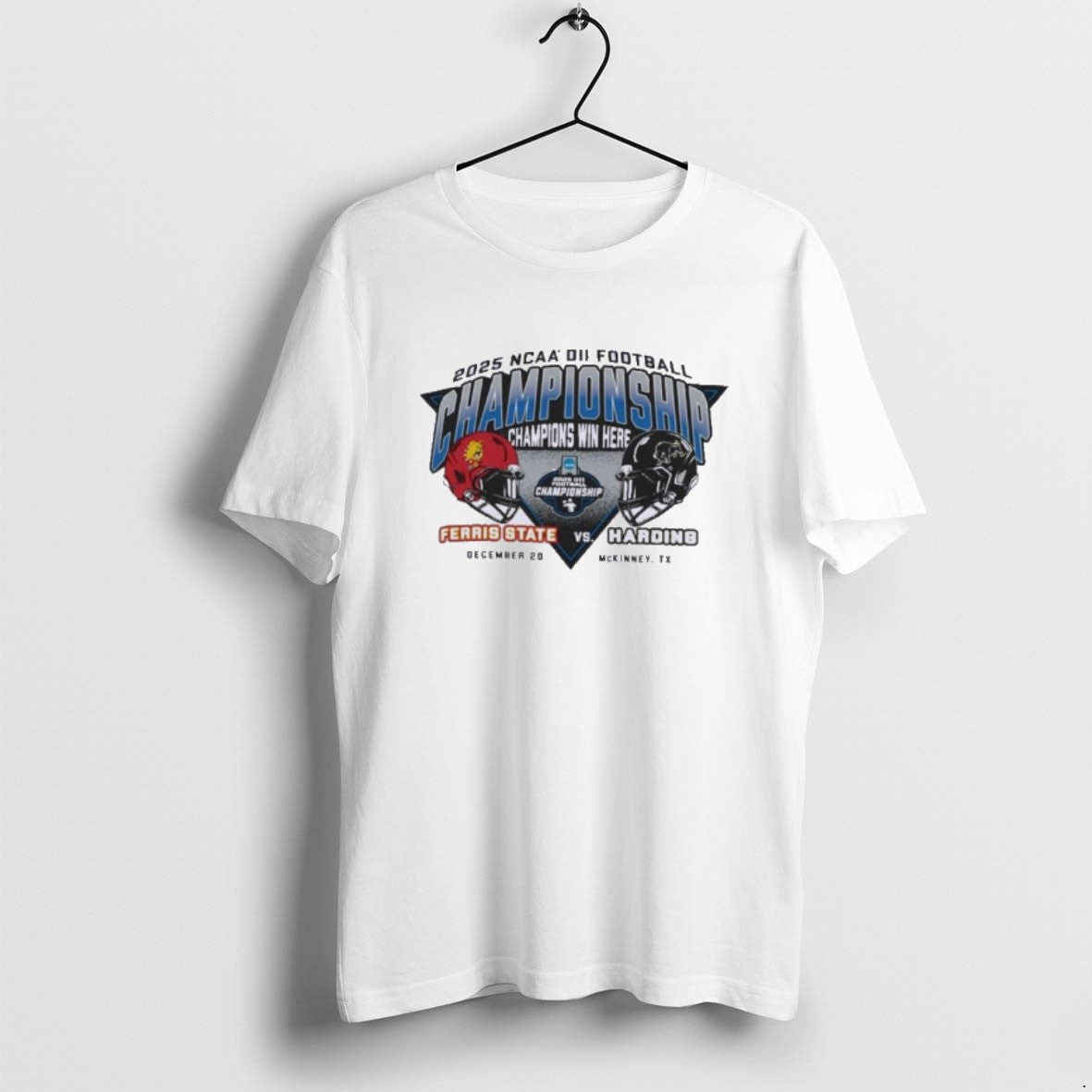Official Ferris State Vs Harding Football Head To Head Ncaa Dii Championship T-Shirts, Hoodie, Sweatshirt | ZylaModa.com