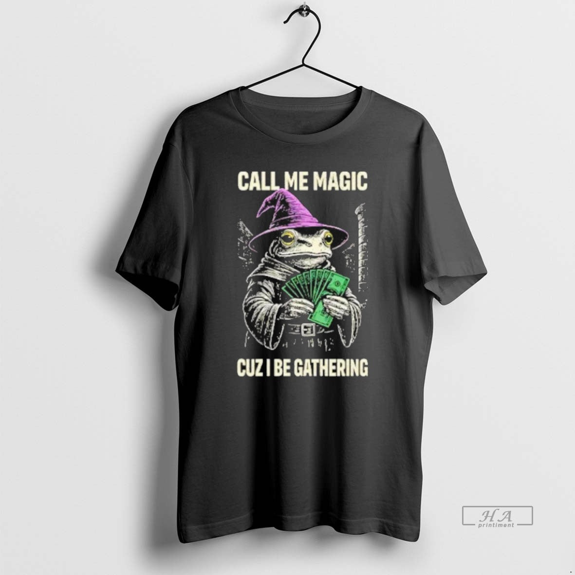 Official Frog Call Me Magic Cuz I Be Gathering Funny Wizard T-Shirts, Hoodie, Sweatshirt | ZylaModa.com