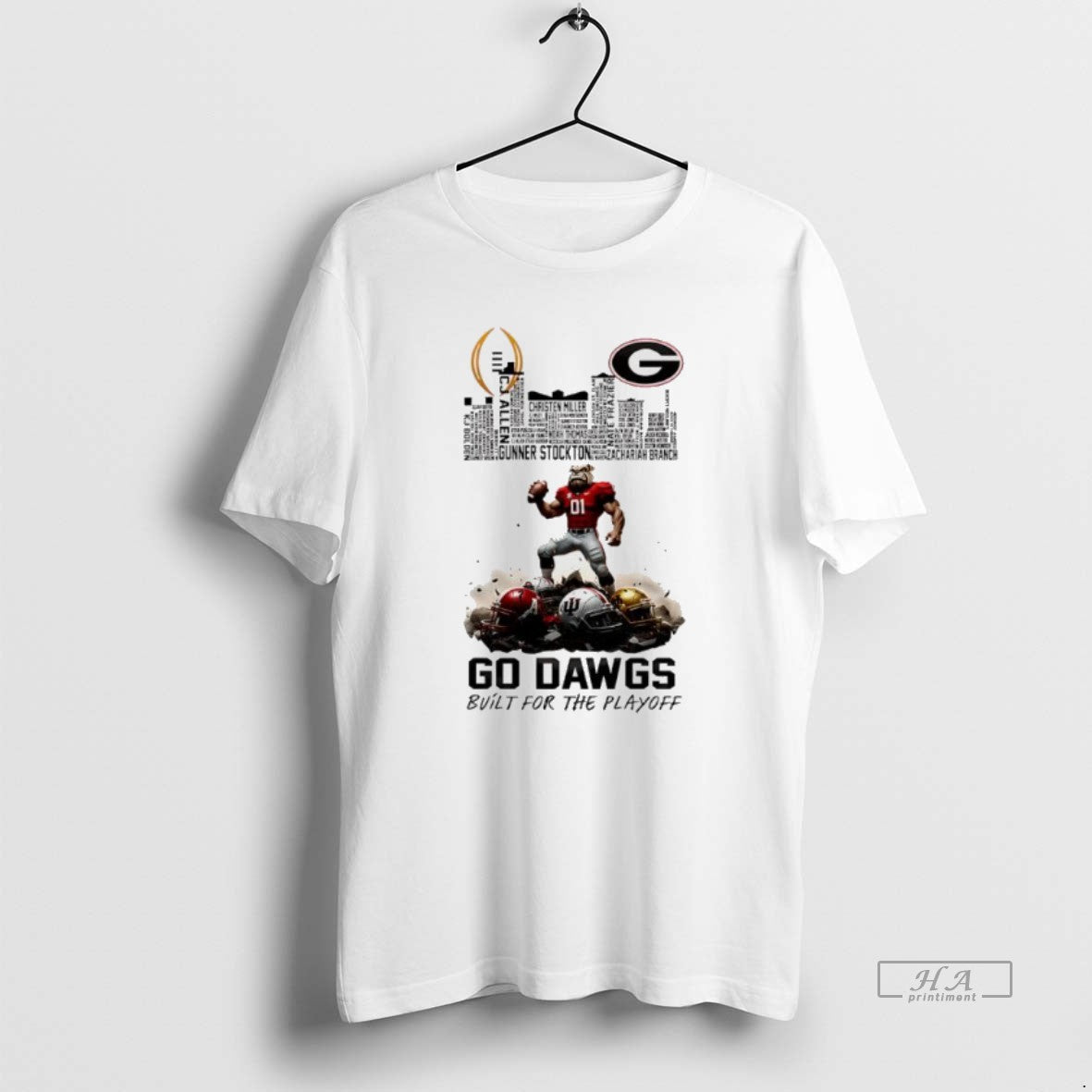 Official Georgia Bulldogs Bulit For Playoff 2025 2026 Cfp Mascot Skyline T-Shirts, Hoodie, Sweatshirt | ZylaModa.com