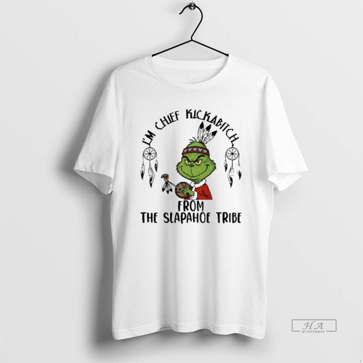 Official Grinch Santa Im Chief Kickabitch From The Slapahoe Tribe Christmas T-Shirts, Hoodie, Sweatshirt | ZylaModa.com