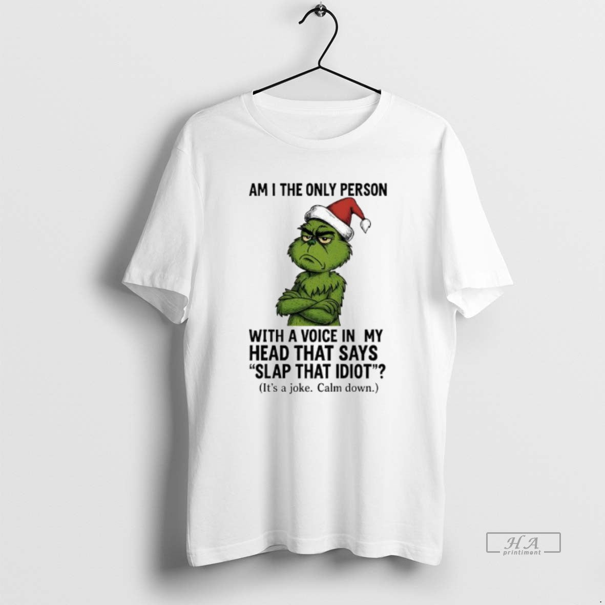 Official Grinch Am I The Only Person With A Voice In My Head That Says T-Shirts, Hoodie, Sweatshirt | ZylaModa.com