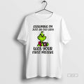 Official Grinch Assuming Im Just An Old Lady Was Your First Mistake Christmas T-Shirts, Hoodie, Sweatshirt | ZylaModa.com