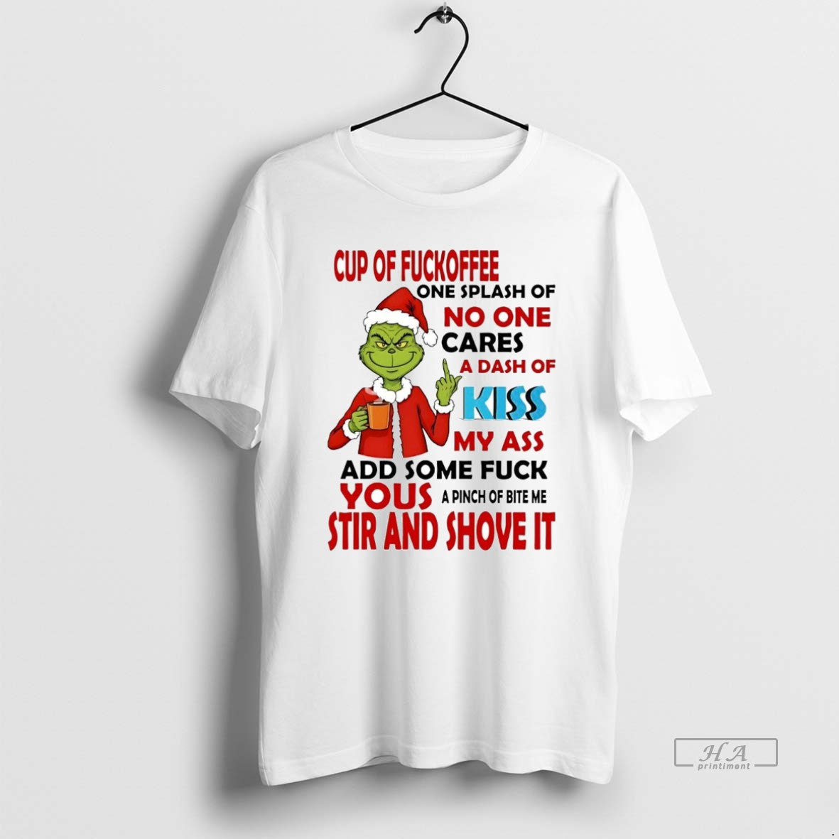 Official Grinch Cup Of Fuckoffee No One Cares Your Stir And Shove It Christmas T-Shirts, Hoodie, Sweatshirt | ZylaModa.com