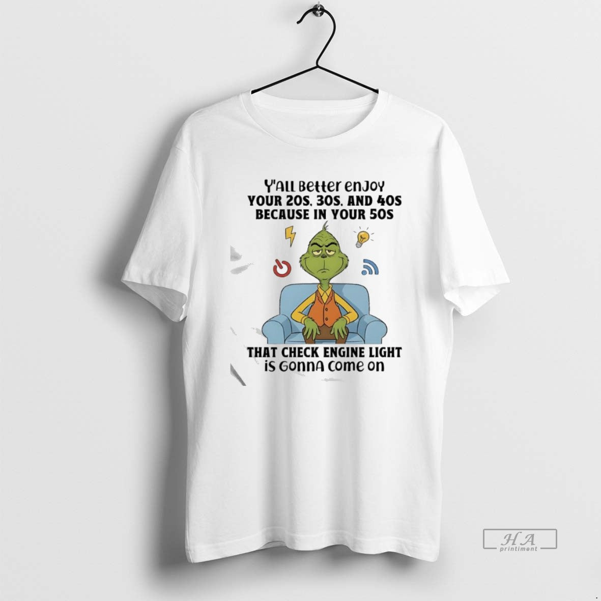 Official Grinch That Check Engine Light Is Gonna Come On T-Shirts, Hoodie, Sweatshirt | ZylaModa.com