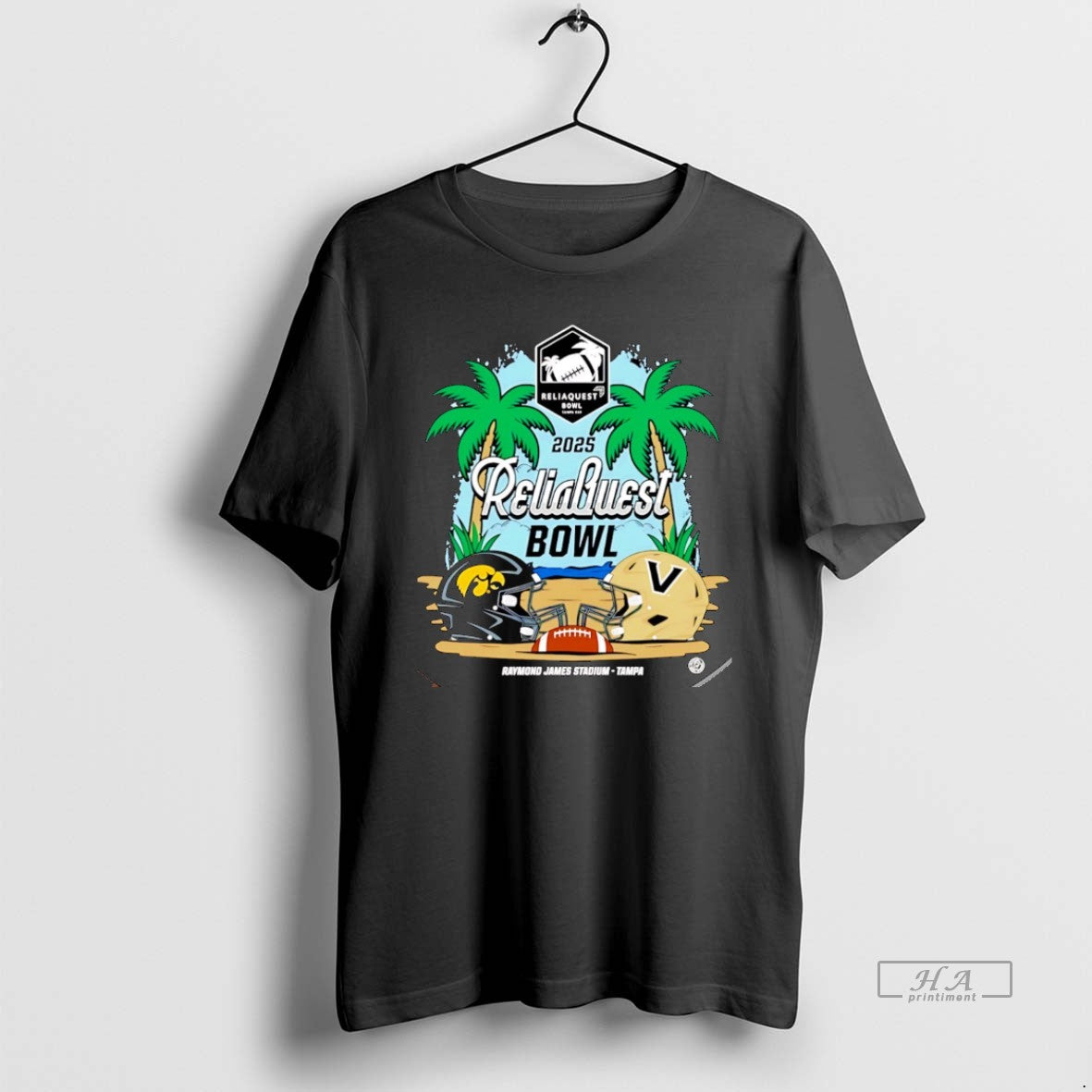 Official Hawkeyes Vs Commodores 2025 Reliaquest Bowl Head To Head Helmet T-Shirts, Hoodie, Sweatshirt | ZylaModa.com
