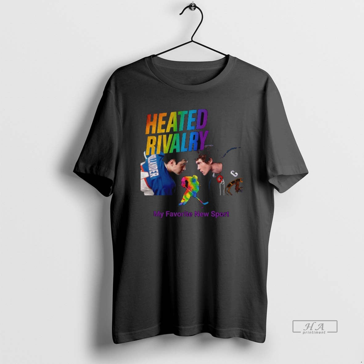 Official Heated Rivalry Gay Hockey Pride Lgbtq Rainbow Hockey Graphic T-Shirts, Hoodie, Sweatshirt | ZylaModa.com