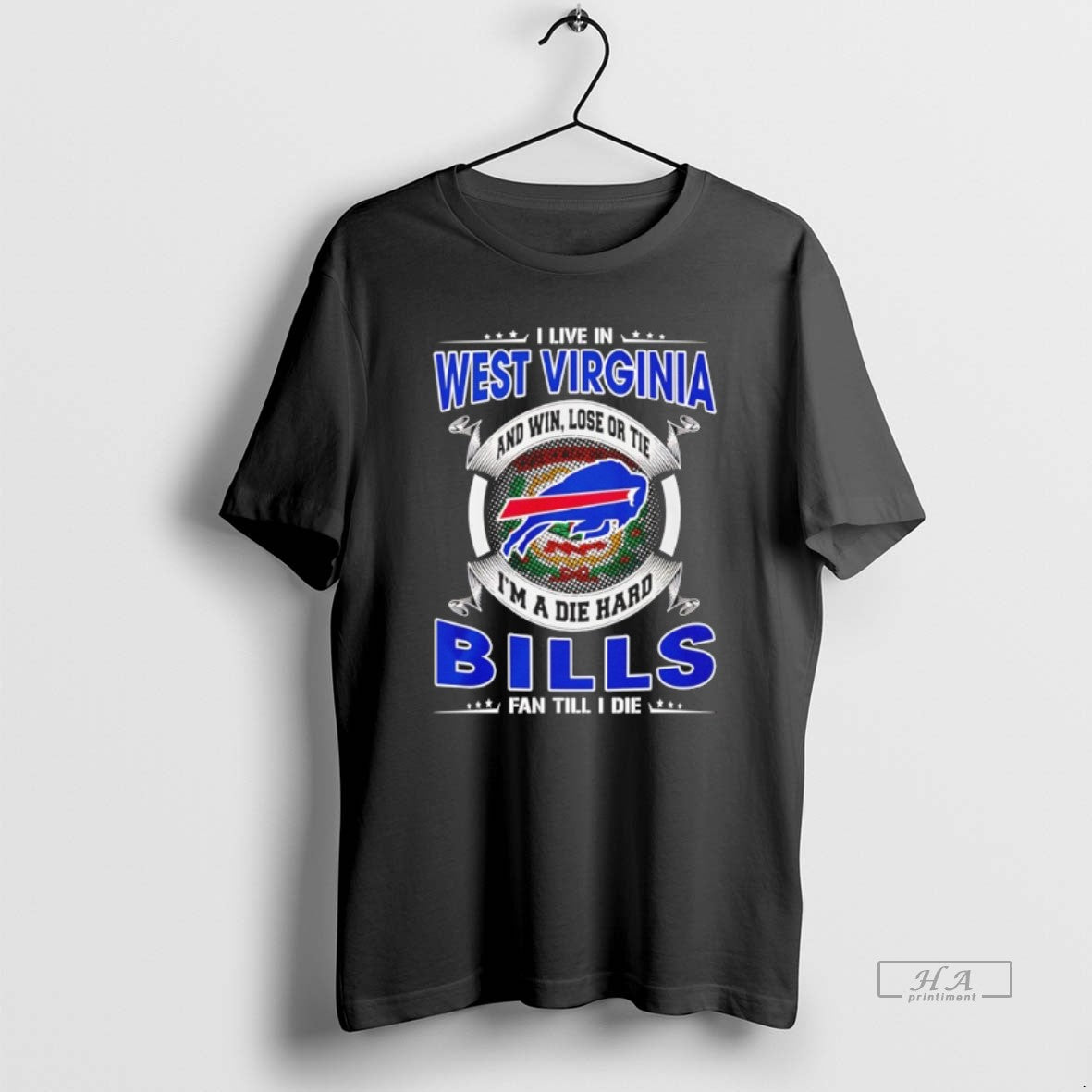 Official I Live In West Virginia And Win Lose Or Tie Im A Die Hard T-Shirts, Hoodie, Sweatshirt | ZylaModa.com