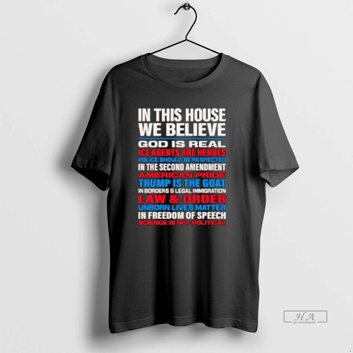 Official In This House We Believe God Is Real T-Shirts, Hoodie, Sweatshirt | ZylaModa.com