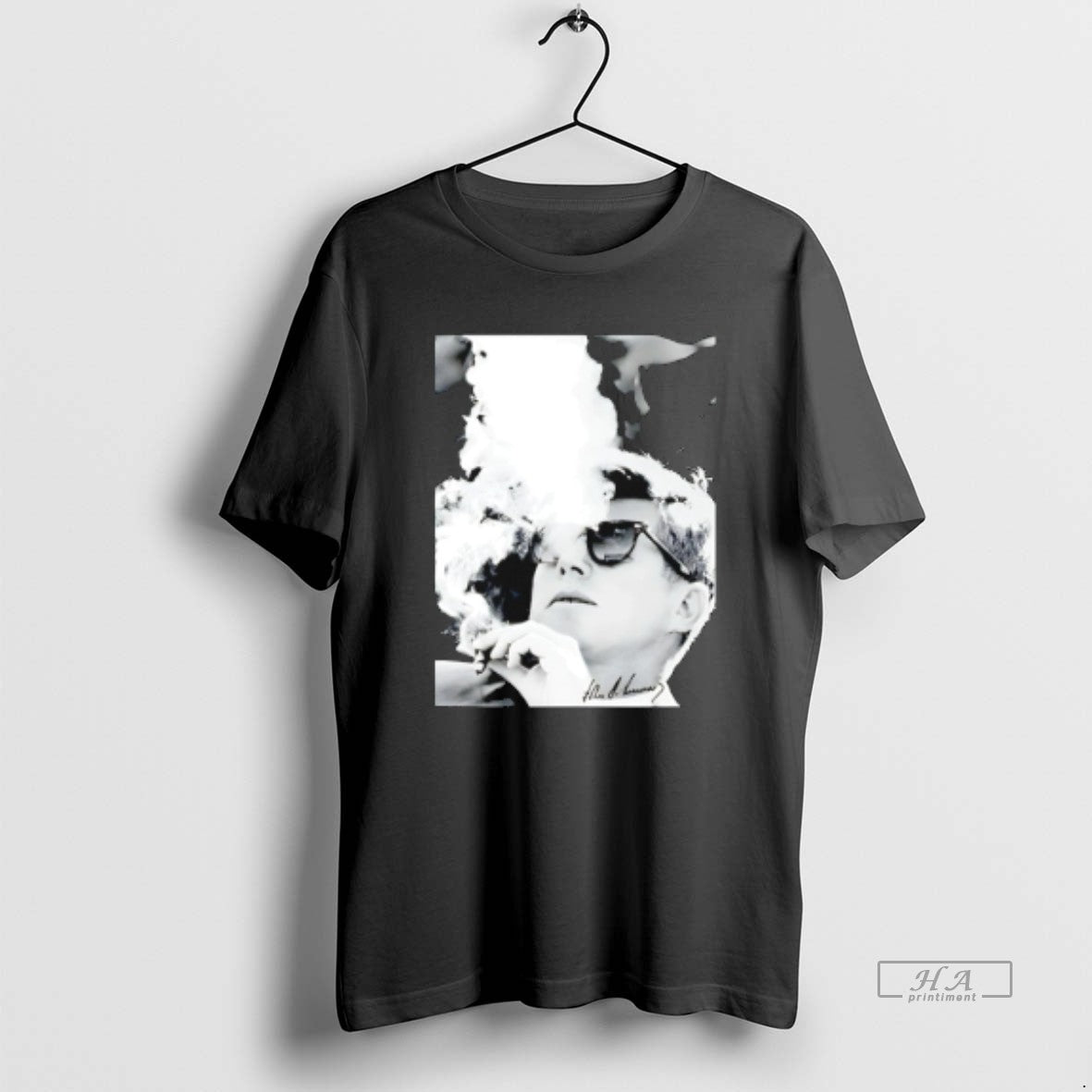 Official Jfk Smoke Graphic Signature T-Shirts, Hoodie, Sweatshirt | ZylaModa.com