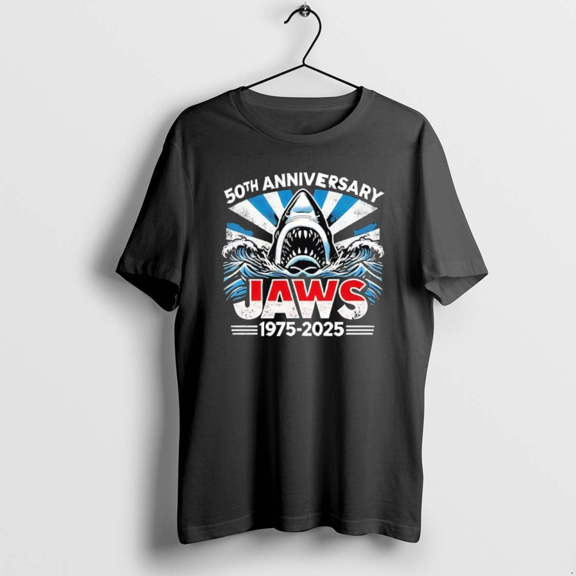 Official Jaws 50th Anniversary 1975 2025 T-Shirts, Hoodie, Sweatshirt | ZylaModa.com