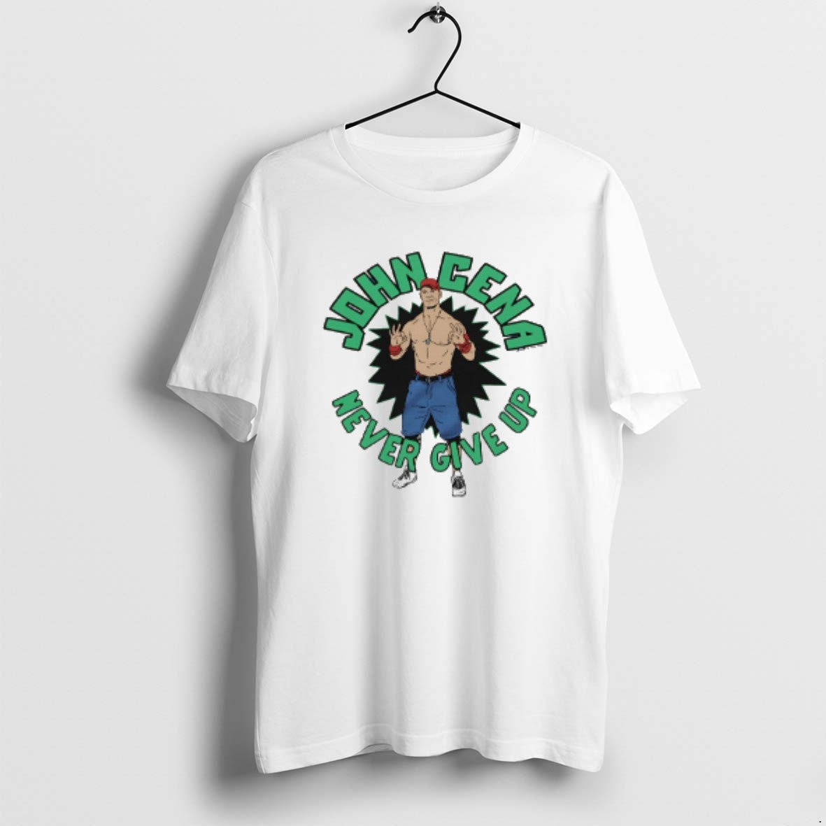 Official John Cena Never Give Up Caricature T-Shirts, Hoodie, Sweatshirt | ZylaModa.com