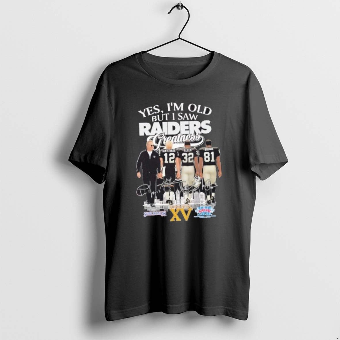 Official John Madden Ken Stabler Allen Brown Yes Im Old But I Saw Las Vegas T-Shirts, Hoodie, Sweatshirt | ZylaModa.com