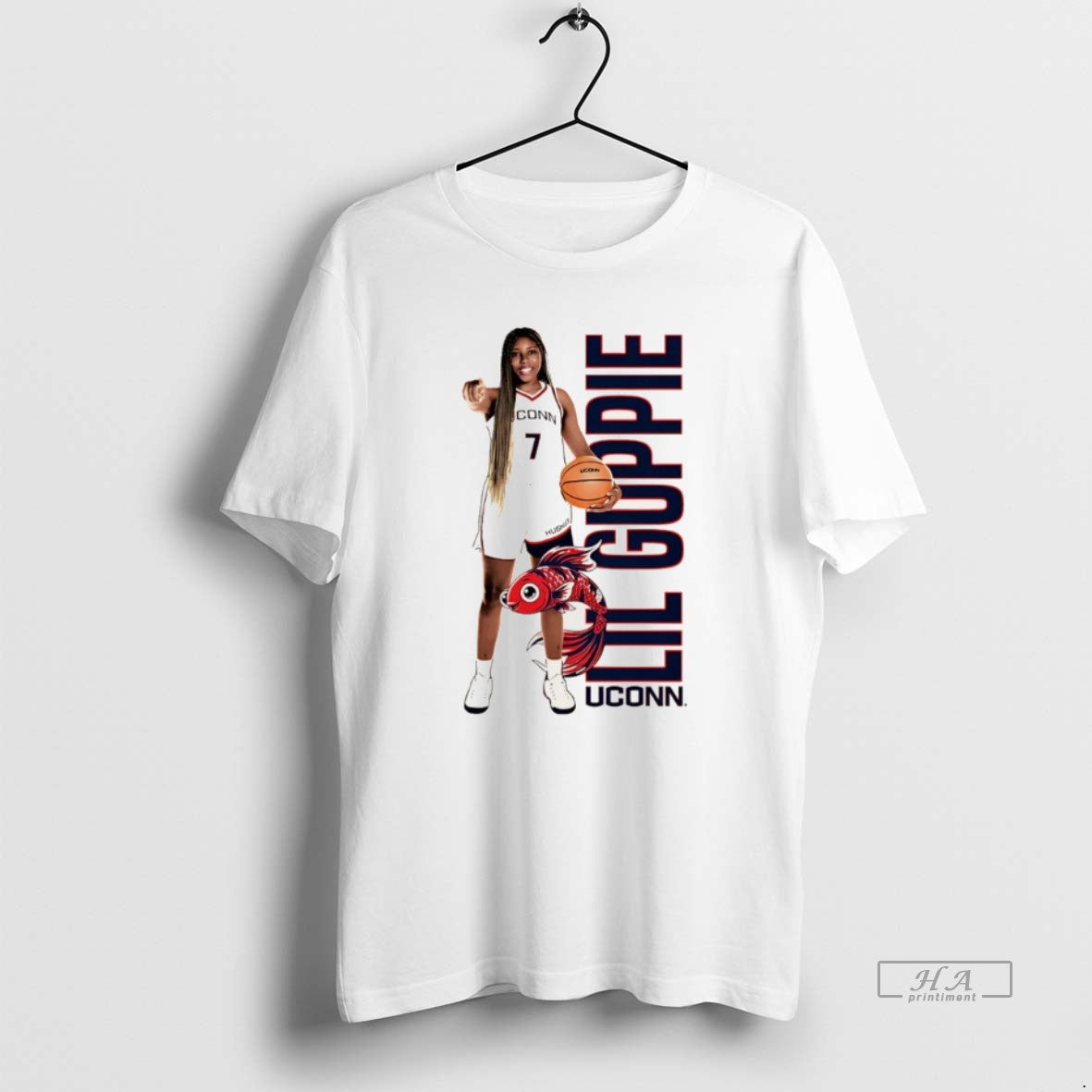 Official Kelis Fisher Uconn Huskies Lil Guppie Christmas T-Shirts, Hoodie, Sweatshirt | ZylaModa.com