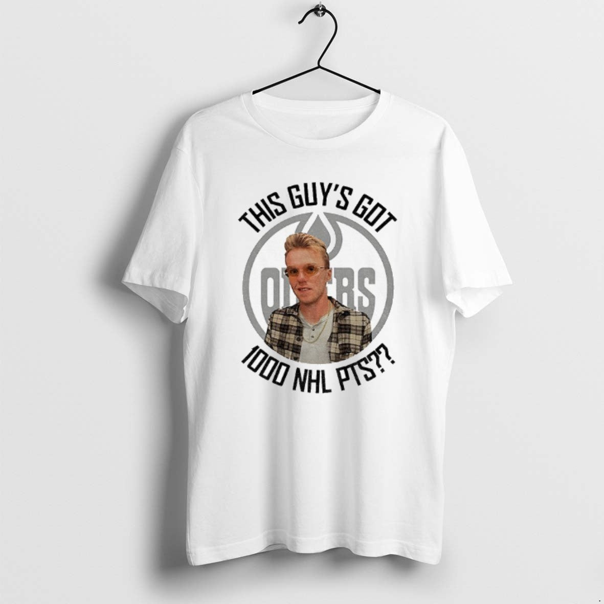 Official Leon Draisaitl Wearing Connor Mcdavid This Guys Got 1000 Nhl Points T-Shirts, Hoodie, Sweatshirt | ZylaModa.com