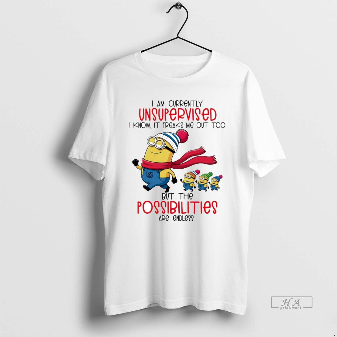 Official Minions I Am Currently Unsupervised I Know It Freaks Me Out T-Shirts, Hoodie, Sweatshirt | ZylaModa.com