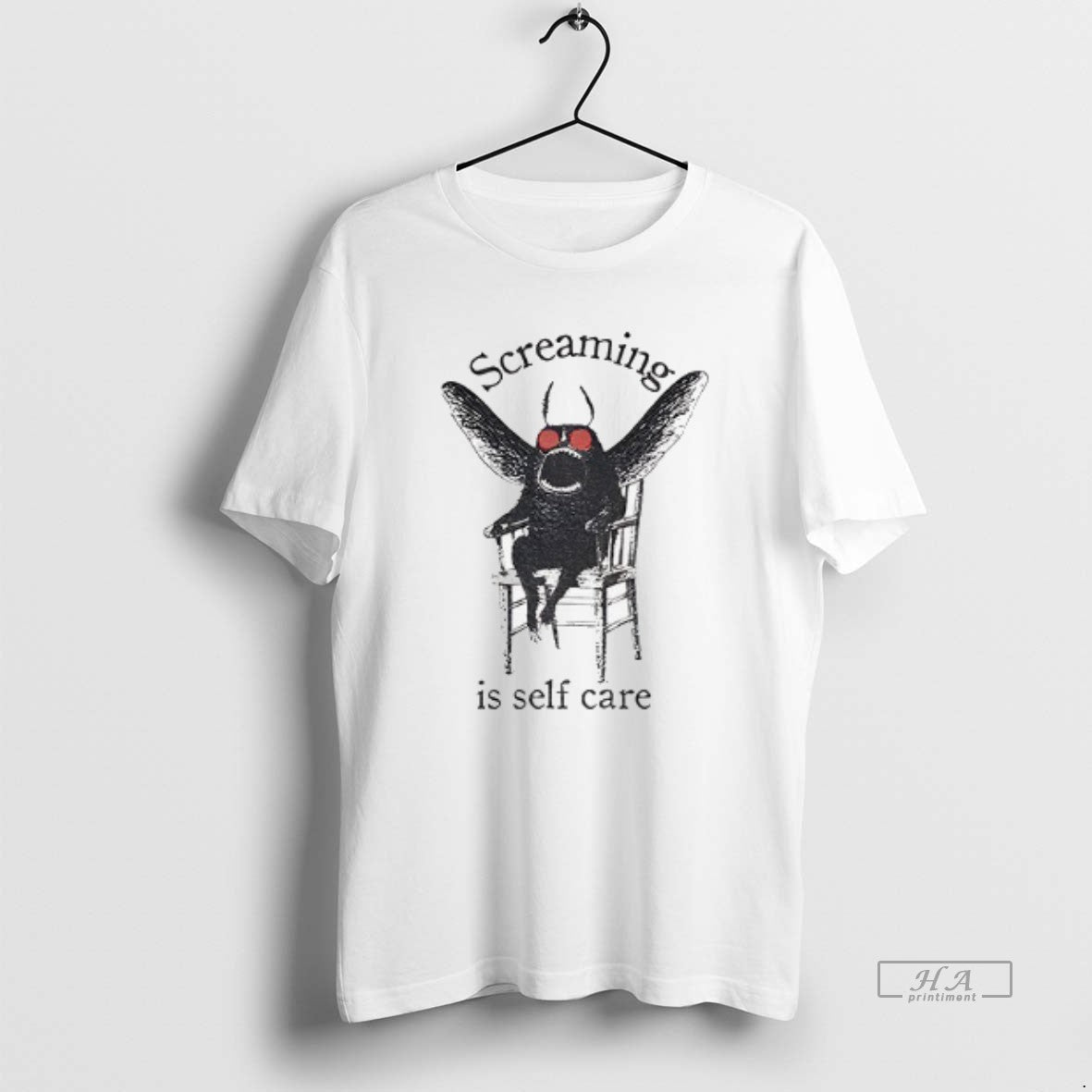 Official Mothman Shenanigan Screaming Is Self Care T-Shirts, Hoodie, Sweatshirt | ZylaModa.com