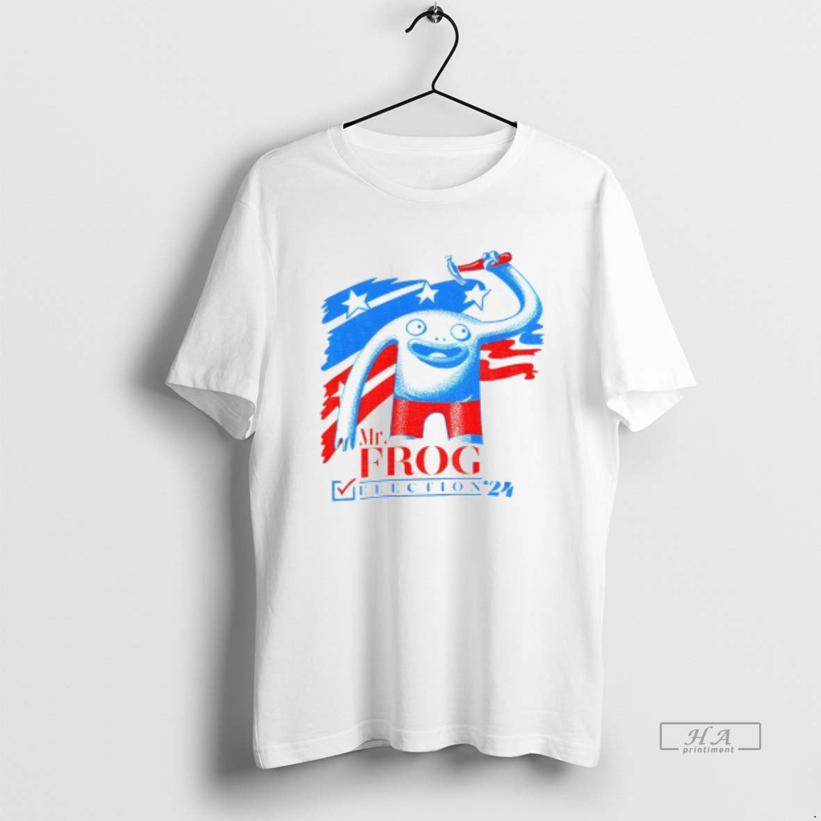 Official Mr Frog Election 24 Patriotic Red Blue Frog Graphic T-Shirts, Hoodie, Sweatshirt | ZylaModa.com