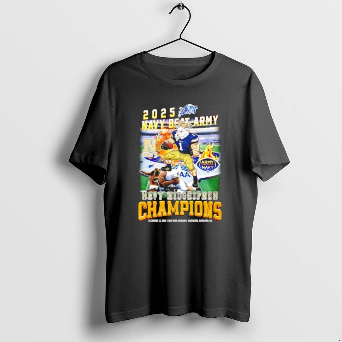 Official Navy Midshipmen 2025 Navy Beat Army Champions Mascot T-Shirts, Hoodie, Sweatshirt | ZylaModa.com