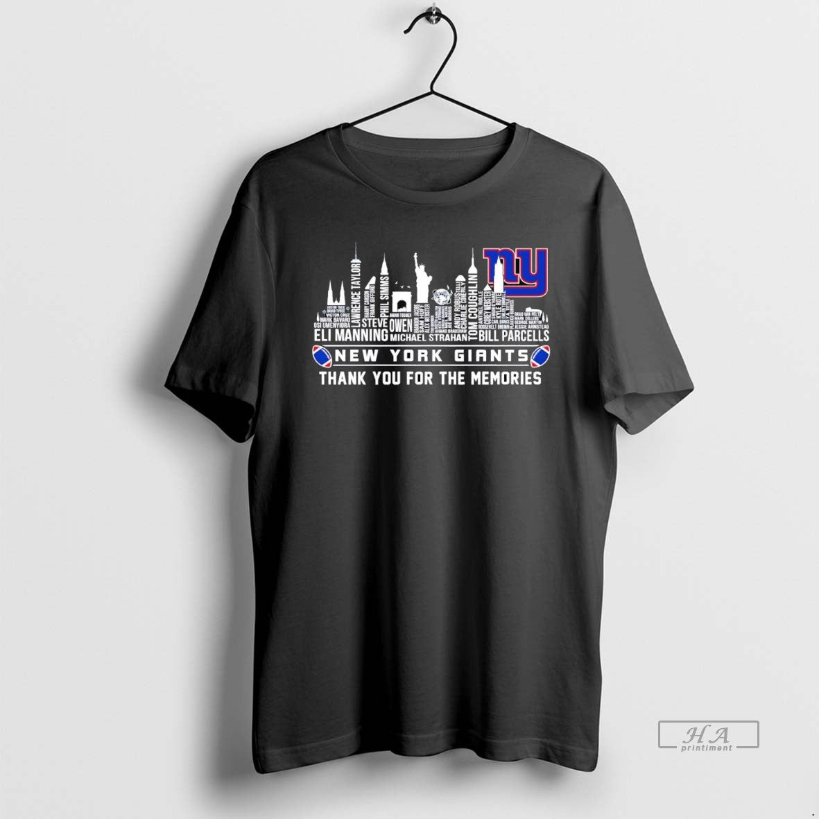 Official New York Giants City Players Names Thank You For The Memories T-Shirts, Hoodie, Sweatshirt | ZylaModa.com