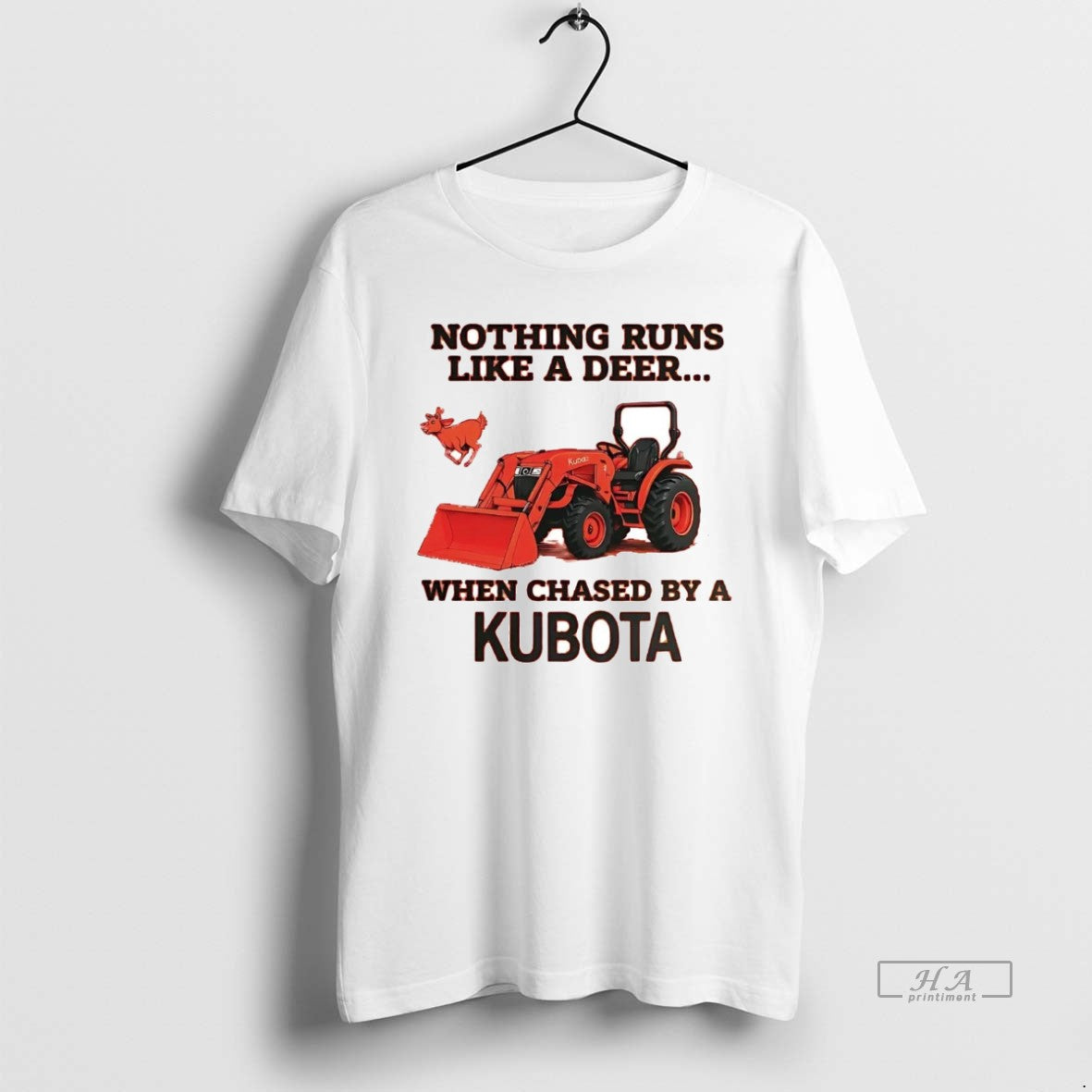 Official Nothing Runs Like A Deer When Chased By A Kubota T-Shirts, Hoodie, Sweatshirt | ZylaModa.com
