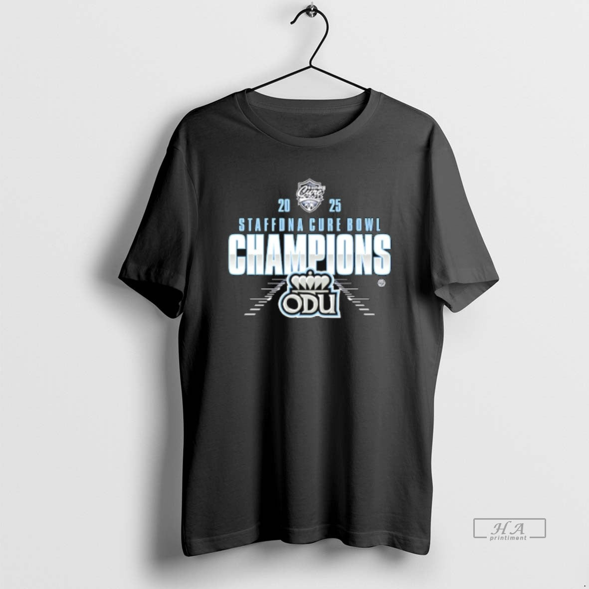 Official Old Dominion 2025 Staffdna Cure Bowl Champions T-Shirts, Hoodie, Sweatshirt | ZylaModa.com