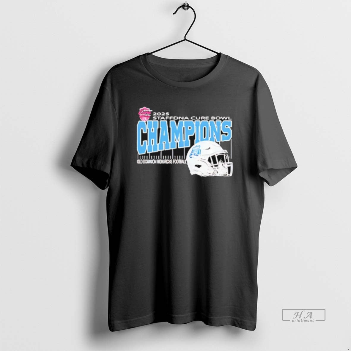 Official Old Dominion Monarchs 2025 Cure Bowl Champions Helmet T-Shirts, Hoodie, Sweatshirt | ZylaModa.com
