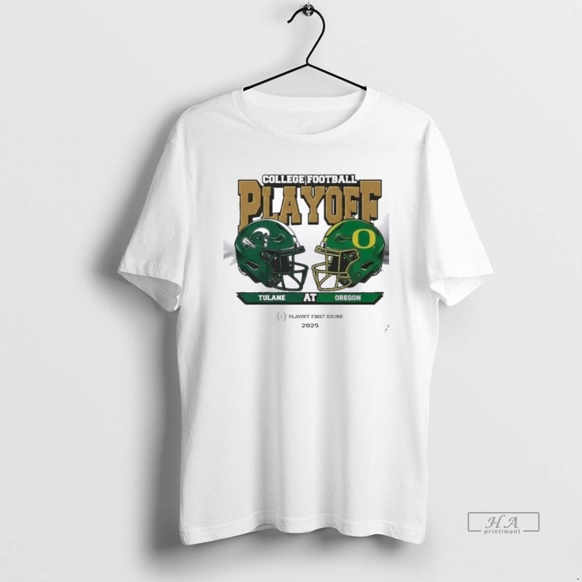 Official Oregon Vs Tulane 2025 Cfp College Football Playoff First Round Head To Head Men T-Shirts, Hoodie, Sweatshirt
