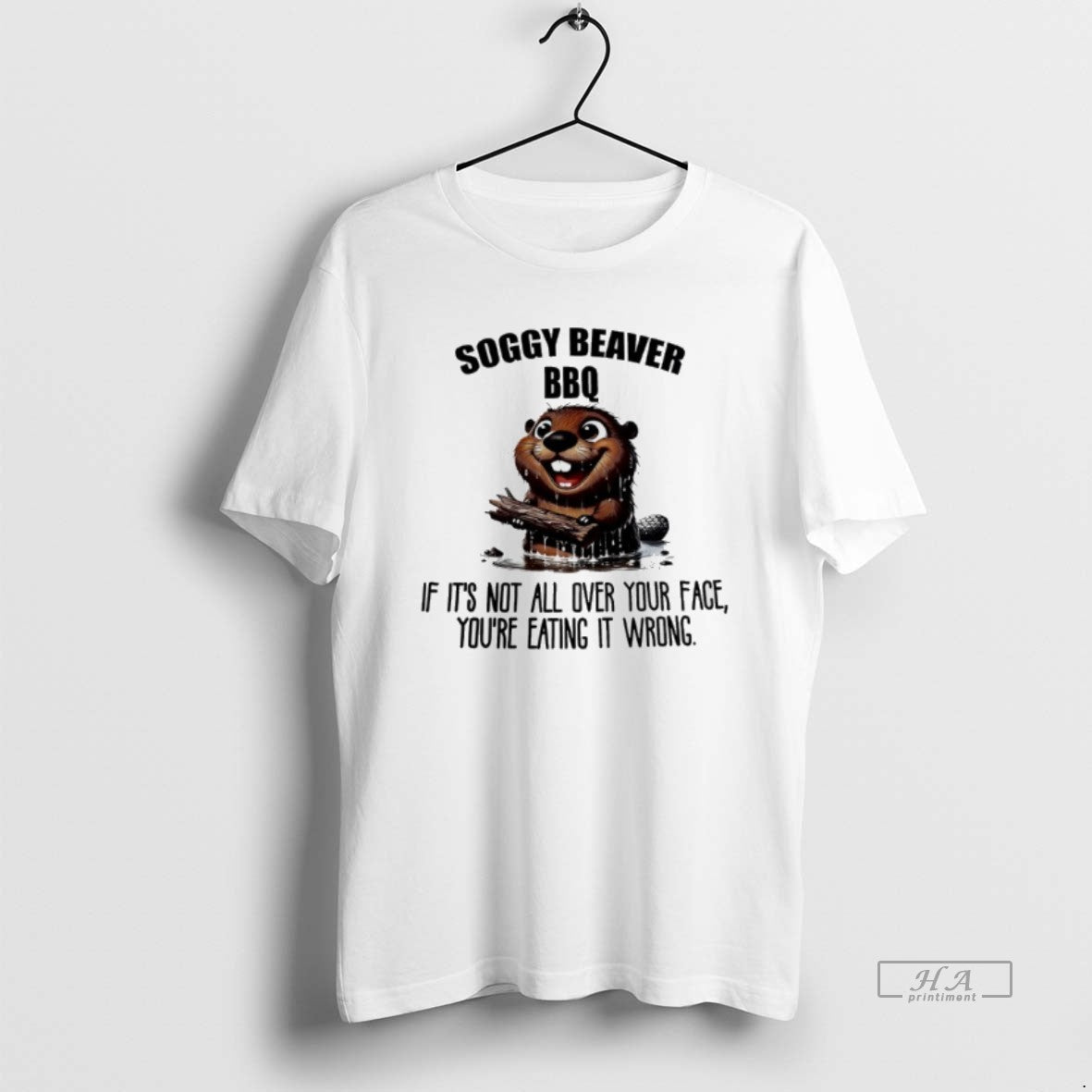 Official Otter Soggy Beaver Bbq If Its Not All Over Your Face Youre Eating It T-Shirts, Hoodie, Sweatshirt | ZylaModa.com