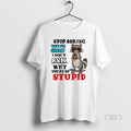 Official Raccoon Stop Asking Why Im Crazy I Dont Ask Why Youre So Stupid T-Shirts, Hoodie, Sweatshirt | ZylaModa.com