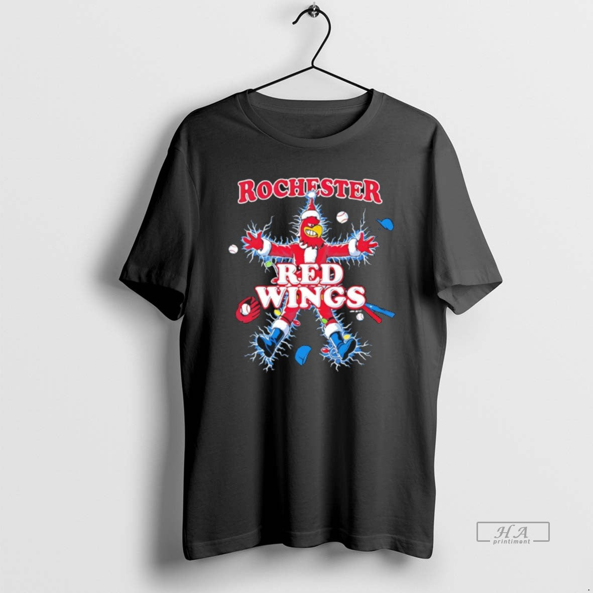 Official Rochester Red Wings The Holiday Christmas Mascot T-Shirts, Hoodie, Sweatshirt | ZylaModa.com
