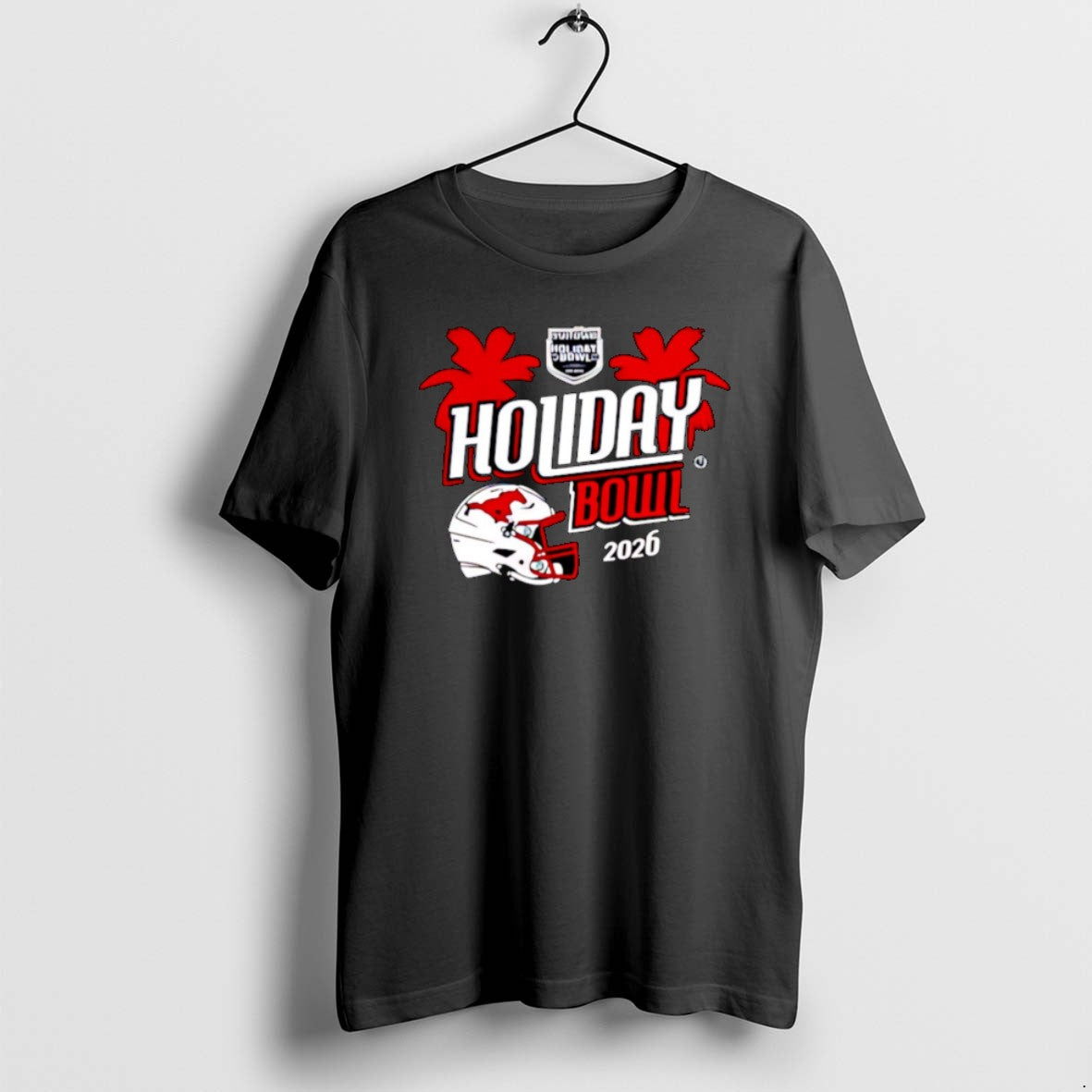 Official Smu Mustangs 2025 Holiday Bowl Helmet Christmas T-Shirts, Hoodie, Sweatshirt | ZylaModa.com