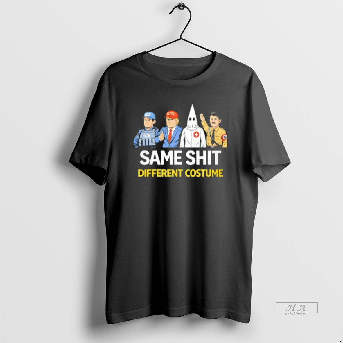 Official Same Shit Different Costume Ice Trump Caricature T-Shirts, Hoodie, Sweatshirt | ZylaModa.com