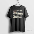 Official Smoking Pot Doesnt M_ce_b1_ce_ba_ce_b5 _ce_9c_ce_b5 A Bad Person Just Like Going To Church Doesnt T-Shirts,...