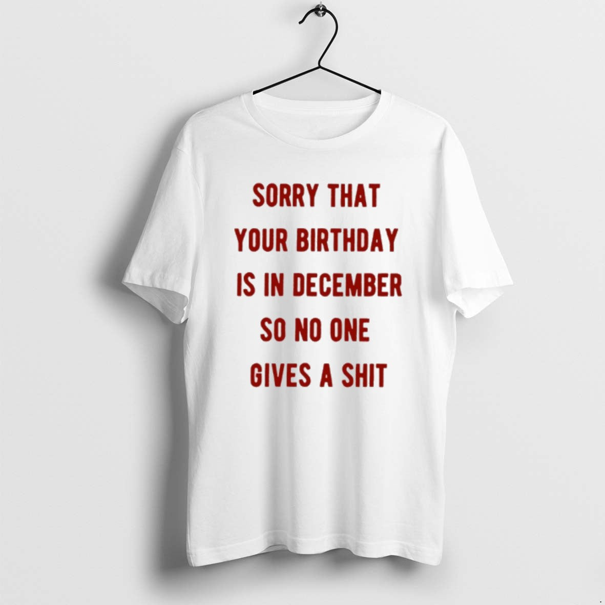 Official Sorry That Your Birthday Is In December So No One Gives A Shit T-Shirts, Hoodie, Sweatshirt | ZylaModa.com