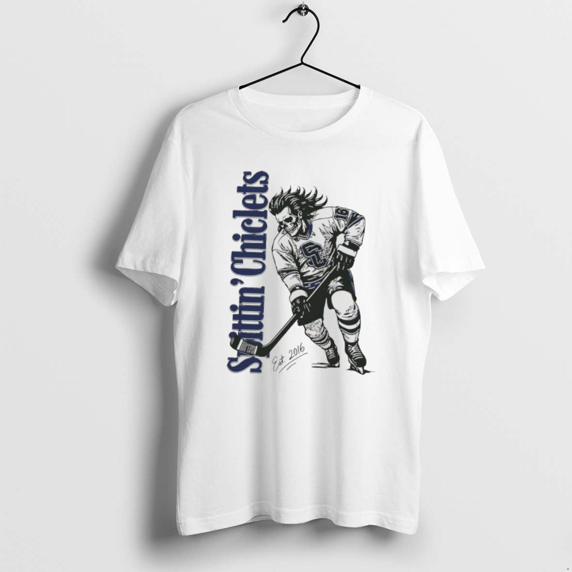 Official Spittin Chiclets Skullet Vertical Hockey T-Shirts, Hoodie, Sweatshirt | ZylaModa.com