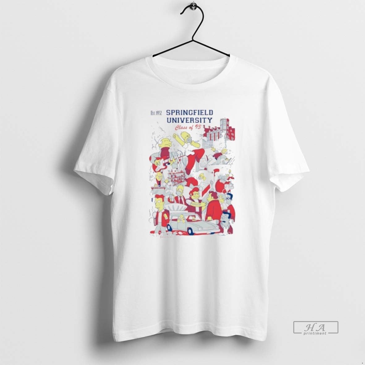 Official Springfield University Class Of 93 Comic T-Shirts, Hoodie, Sweatshirt | ZylaModa.com