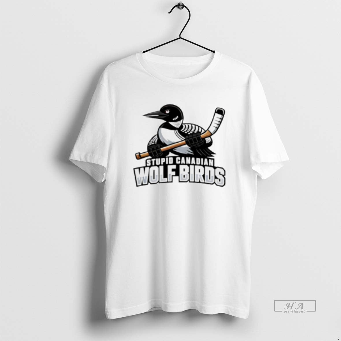 Official Stupid Canadian Wolf Bird Hockey Sport T-Shirts, Hoodie, Sweatshirt | ZylaModa.com