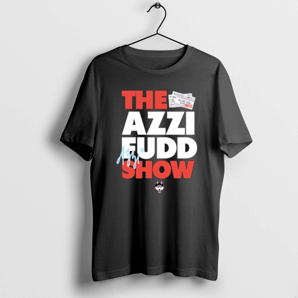 Official The Azzi Fudd Show Uconn Huskies Logo T-Shirts, Hoodie, Sweatshirt | ZylaModa.com