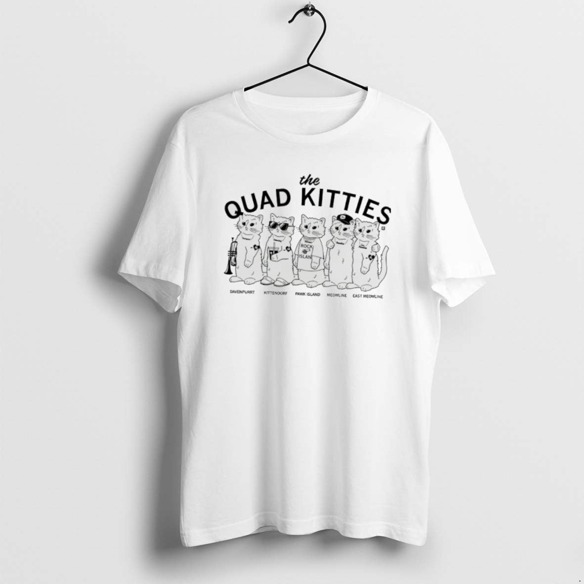 Official The Quad Cities Davenport Kittendorf Pawk Island Meowline East Mewowline T-Shirts, Hoodie, Sweatshirt | ZylaModa.com