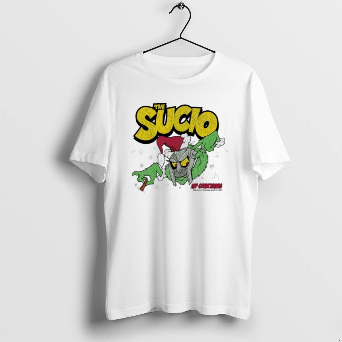 Official The Sucio Grinch X Mf Doom Mf Christmas T-Shirts, Hoodie, Sweatshirt | ZylaModa.com