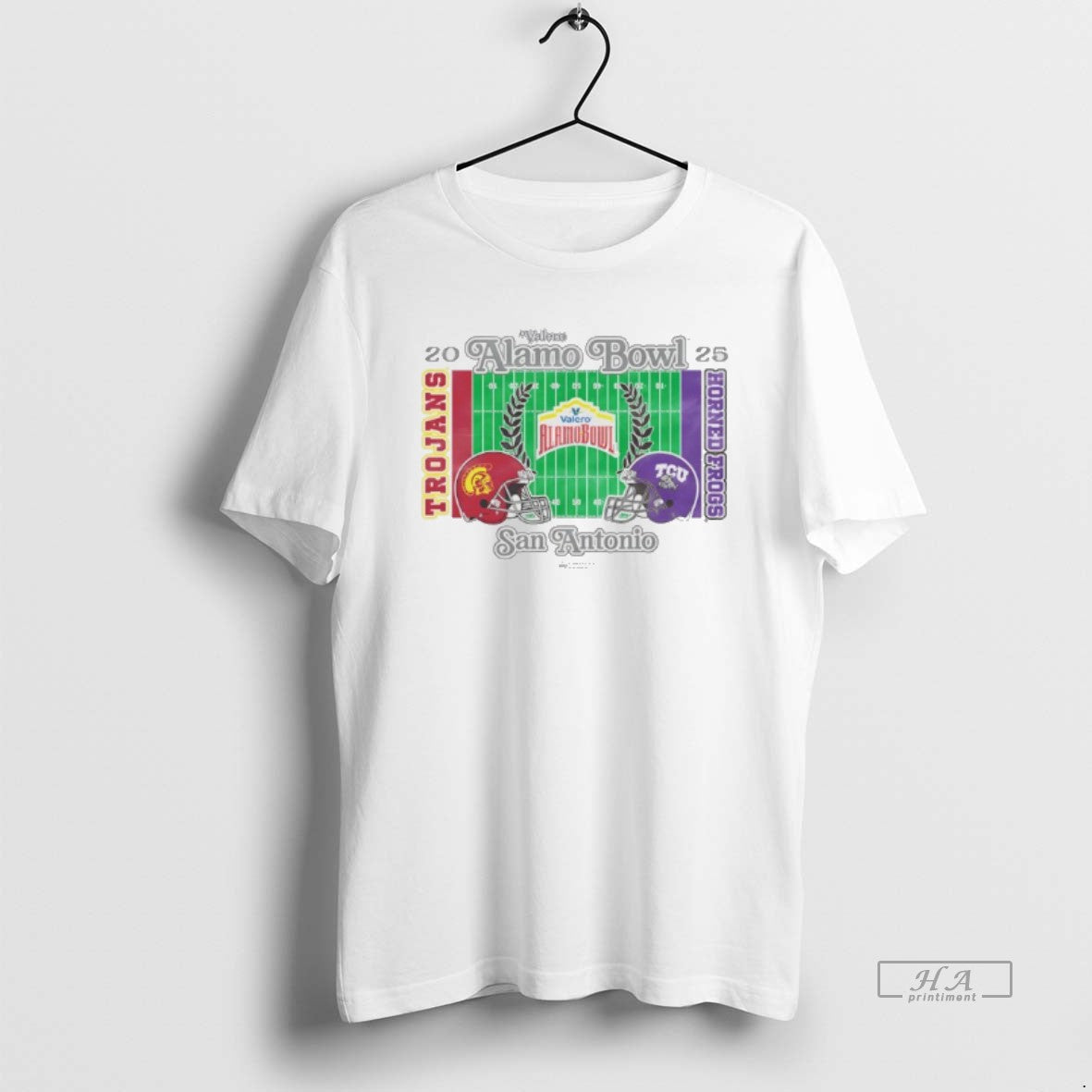 Official Usc Trojans Vs Tcu Horned Frogs 2025 Valero Alamo Bowl 2 Team Stadium T-Shirts, Hoodie, Sweatshirt | ZylaModa.com