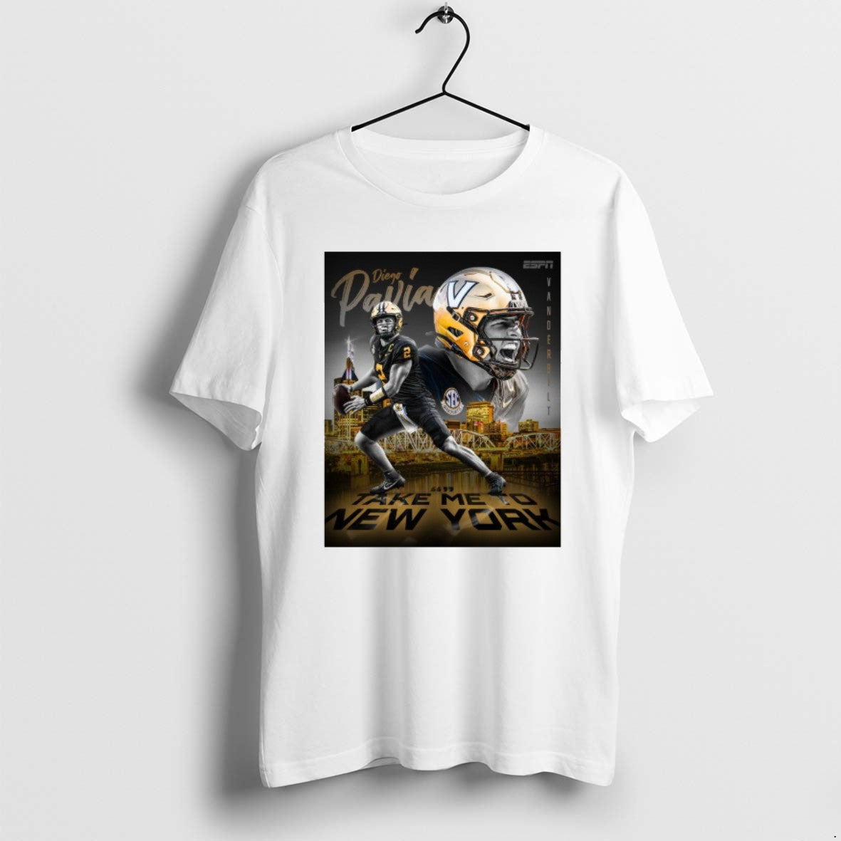 Official Vanderbilt Diego Pavia Take Me To New York 2025 T-Shirts, Hoodie, Sweatshirt | ZylaModa.com