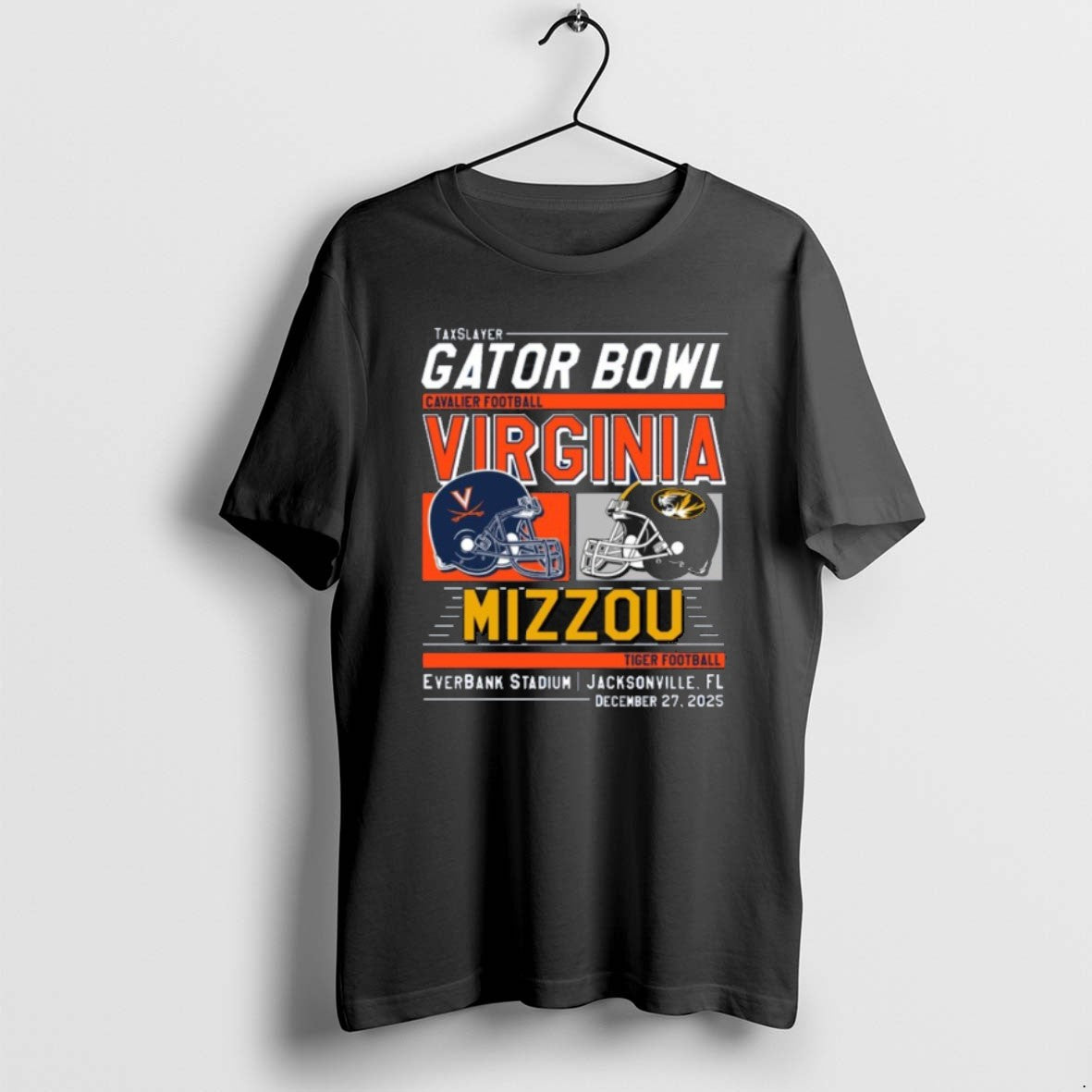 Official Virginia Cavaliers Vs Missouri Tigers 2025 Gator Bowl Helmet T-Shirts, Hoodie, Sweatshirt | ZylaModa.com