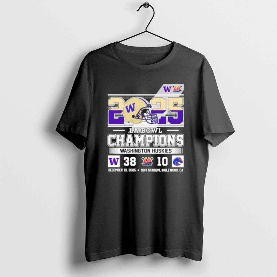 Official Washington Huskies 2025 La Bowl Champions 38 10 Boise State Score T-Shirts, Hoodie, Sweatshirt | ZylaModa.com