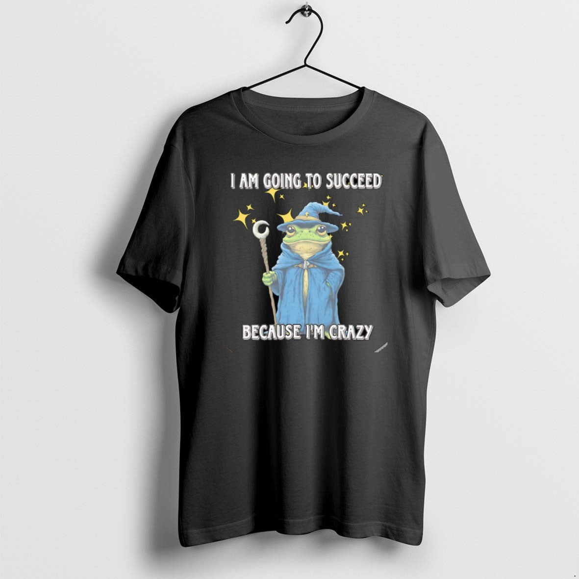 Official Wizard Frog I Am Going To Succeed Because Im Crazy Christmas T-Shirts, Hoodie, Sweatshirt | ZylaModa.com